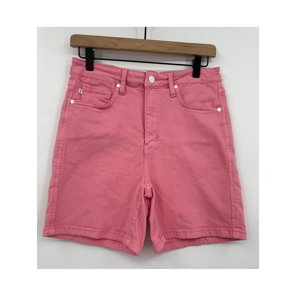 Judy Blue Shorts Womens Large Pink Coral Garment Dyed High Rise Denim Colorful